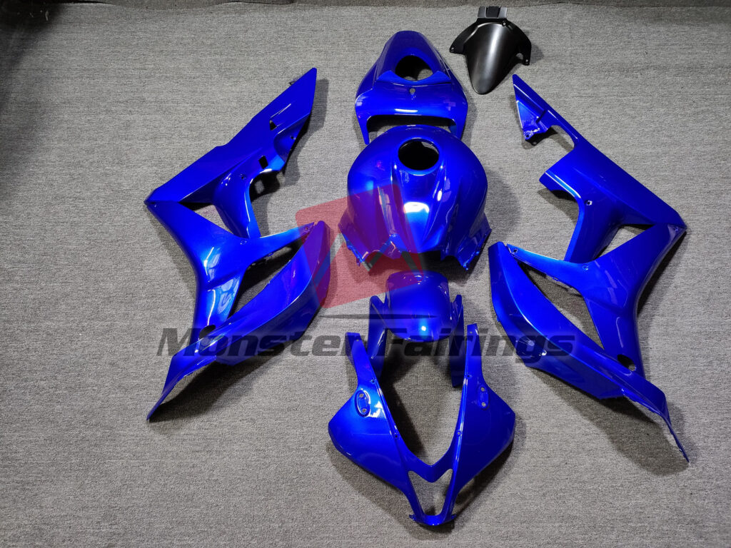 Honda CBR600RR 2007 - 2008 Deep Blue Plain ABS fairings - custom motorcycle bodywork kit by Monster Fairings
