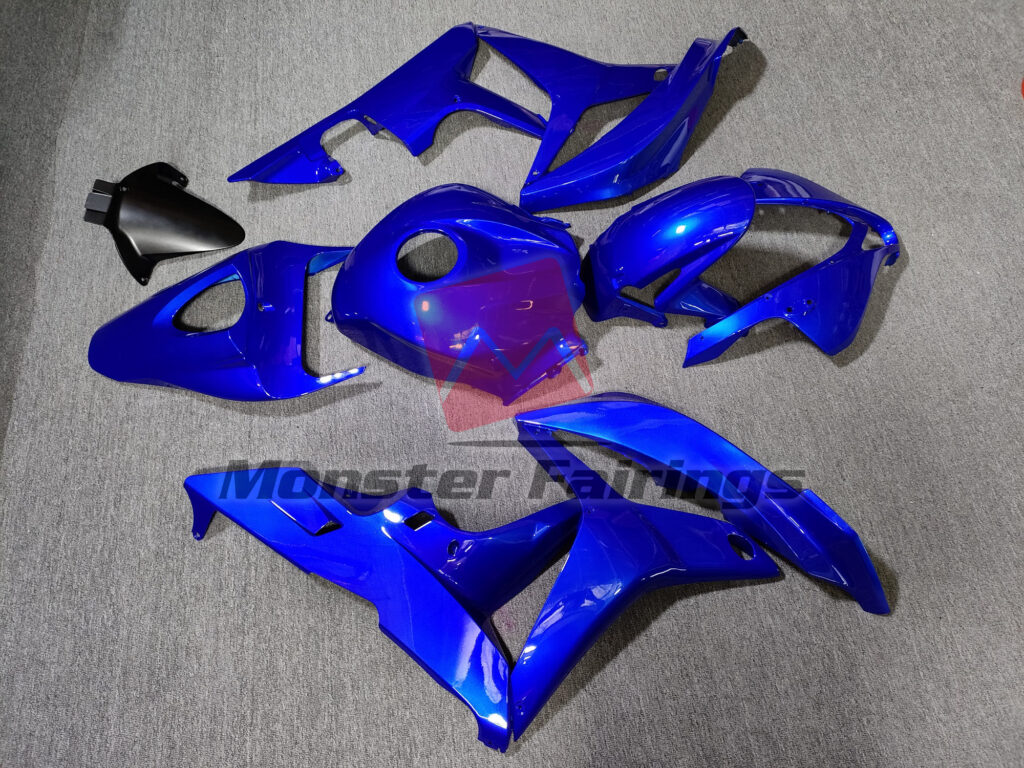 2007 - 2008 Honda CBR600RR Deep Blue Plain fairing set - ABS injection, custom painted by Monster Fairings