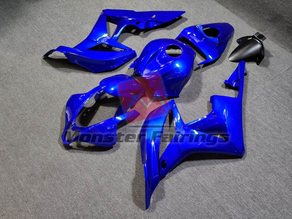 Deep Blue Plain ABS fairings for Honda CBR600RR 2007 - 2008 - premium OEM fit kit by Monster Fairings