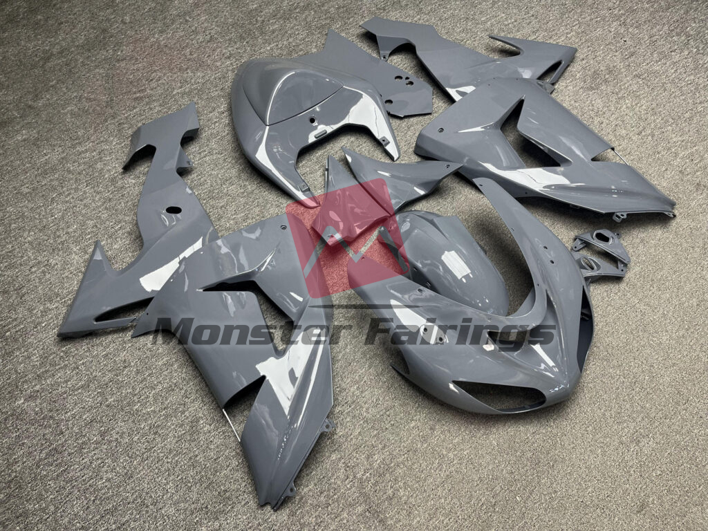 Gloss Nardo Gray ABS fairings for Kawasaki ZX10R 2006 - 2007 - premium OEM fit kit by Monster Fairings