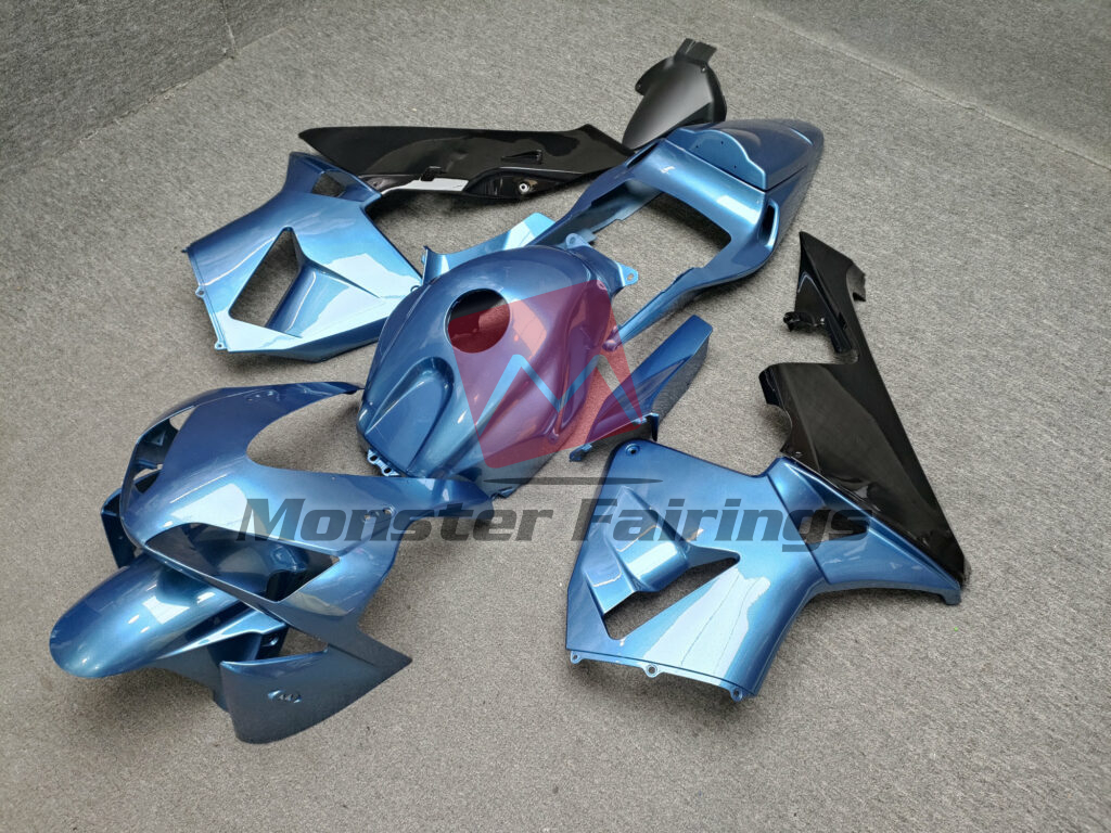 Honda CBR600RR custom ABS fairings 2003 - 2004 in Gloss Light Blue - durable replacement kit, Monster Fairings