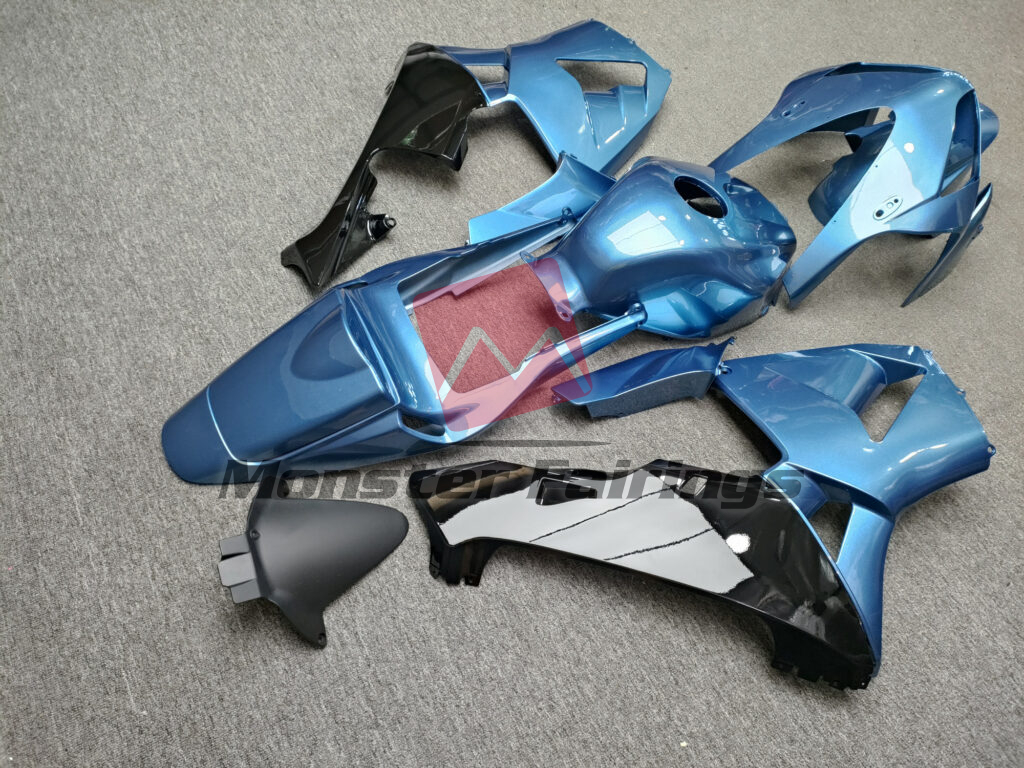 2003 - 2004 Honda CBR600RR Gloss Light Blue fairing set - ABS injection, custom painted by Monster Fairings
