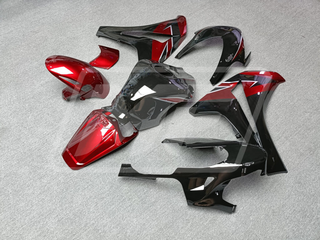 Gloss Black with Metallic Red ABS fairings for Honda CBR1000RR 2008 - 2011 - premium OEM fit kit by Monster Fairings