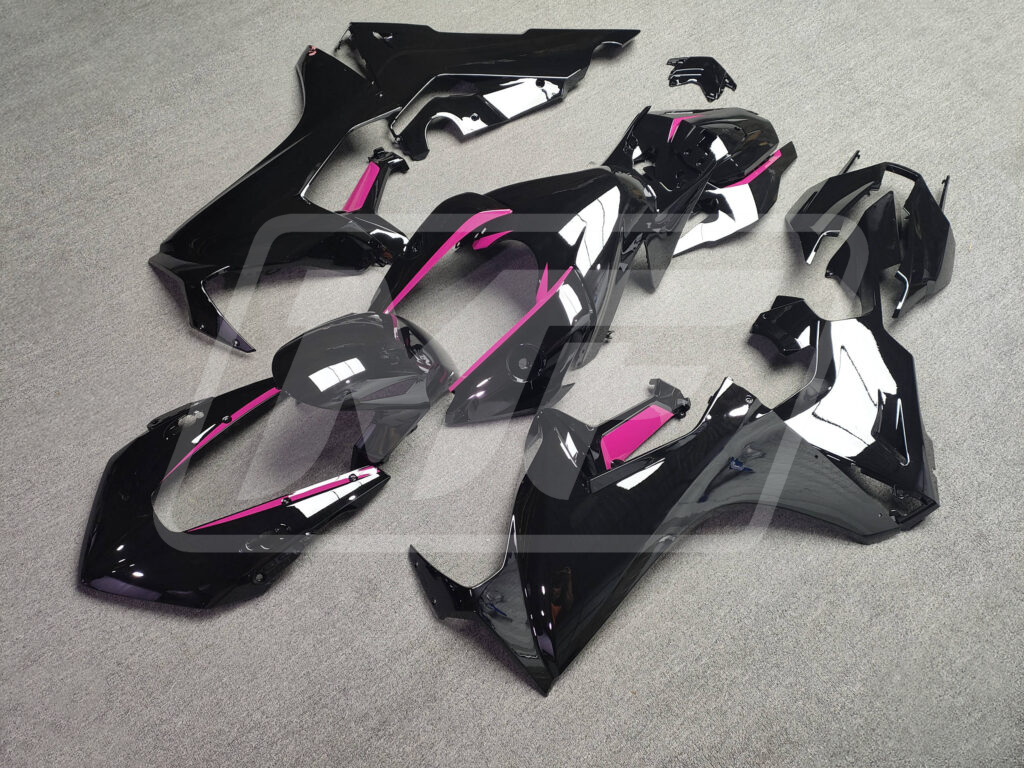 Honda CBR1000RR custom ABS fairings 2017 - 2025 in Gloss Black Pink - durable replacement kit, Monster Fairings