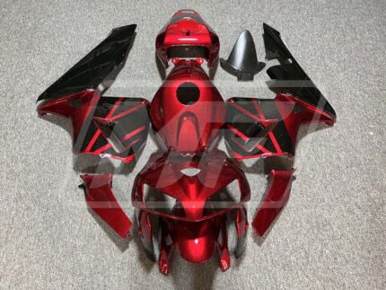 Honda CBR600RR 2005-2006 Gloss Candy Red & Black ABS Fairings | Monster Fairings