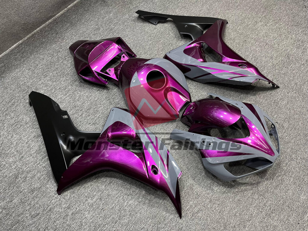 Gloss Purple & and Nardo Gray with Matte Black ABS fairings for Honda CBR1000RR 2006 - 2007 - premium OEM fit kit by Monster Fairings