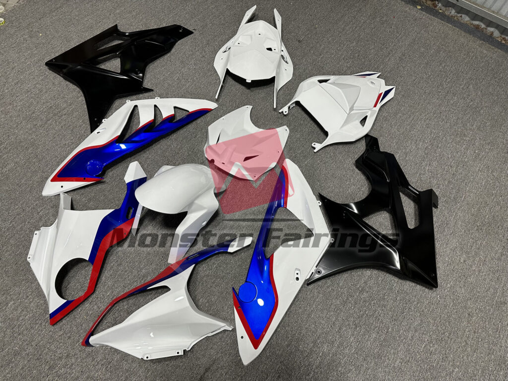 Gloss White & Blue Red Matte Black ABS fairings for BMW S1000RR 2009 - 2014 - premium OEM fit kit by Monster Fairings