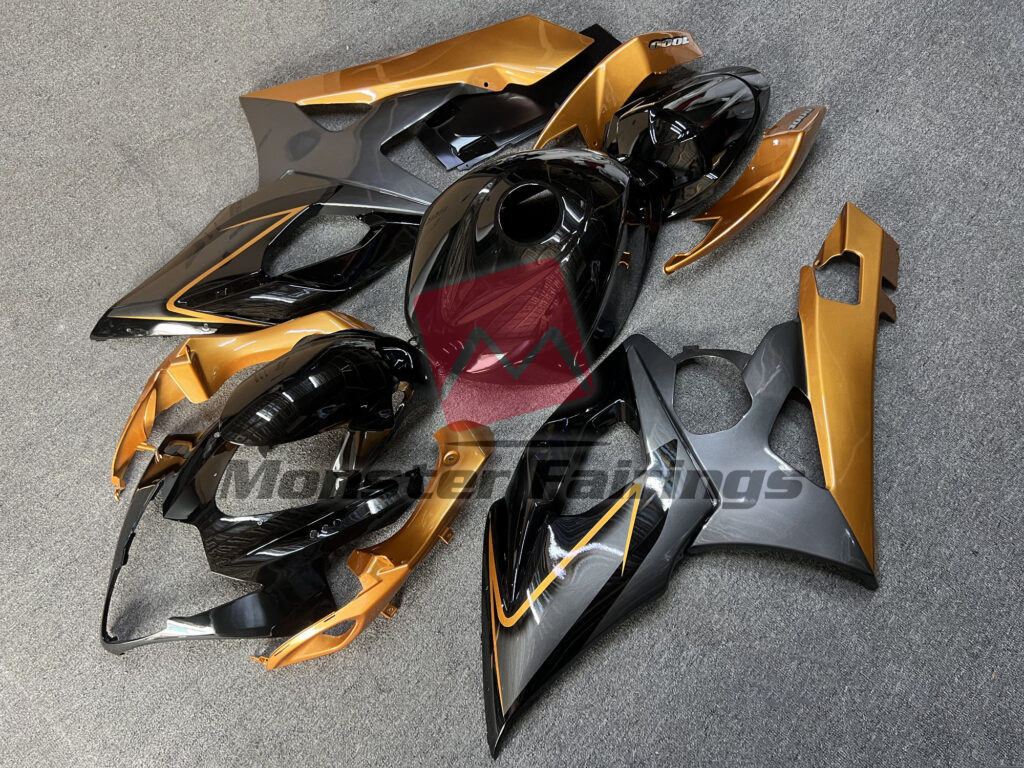 Gloss Black with Bronze ABS fairings for Suzuki GSXR 1000 2005 - 2006 - premium OEM fit kit by Monster Fairings