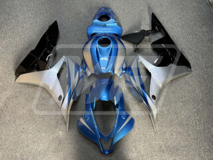 Honda CBR600RR 2007-2008 Gloss Silver & Light Blue Black ABS Fairings | Monster Fairings