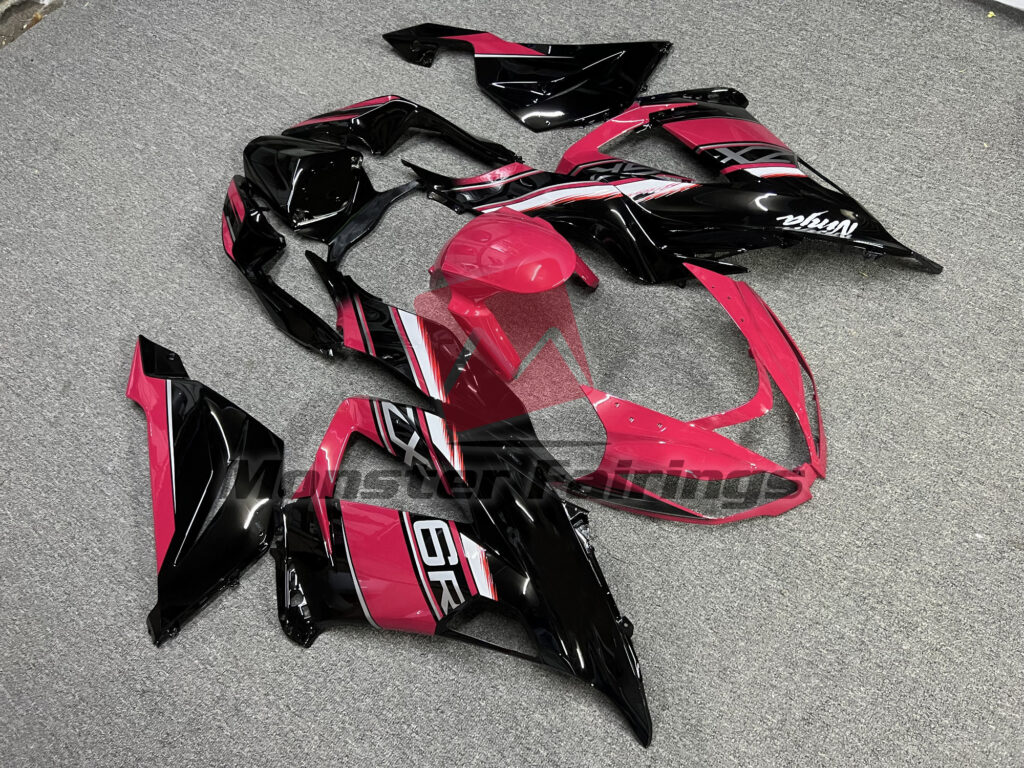 Gloss Red and Black ABS fairings for Kawasaki ZX6R 2013 - 2018 - premium OEM fit kit by Monster Fairings