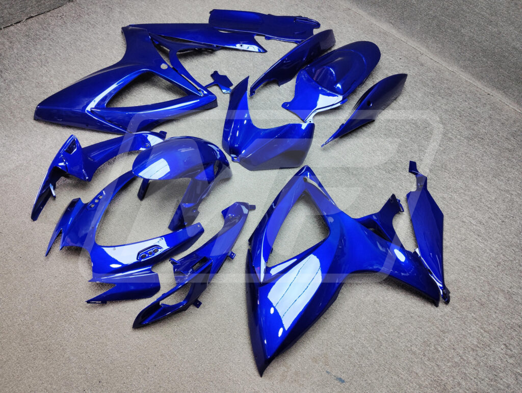 Gloss Blue Plain ABS fairings for Suzuki GSXR 600 - 750 2006 - 2007 - premium OEM fit kit by Monster Fairings