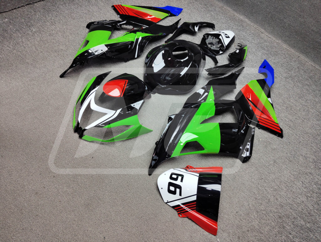 Racing Style Green ABS fairings for Kawasaki ZX6R 2013 - 2018 - premium OEM fit kit by Monster Fairings