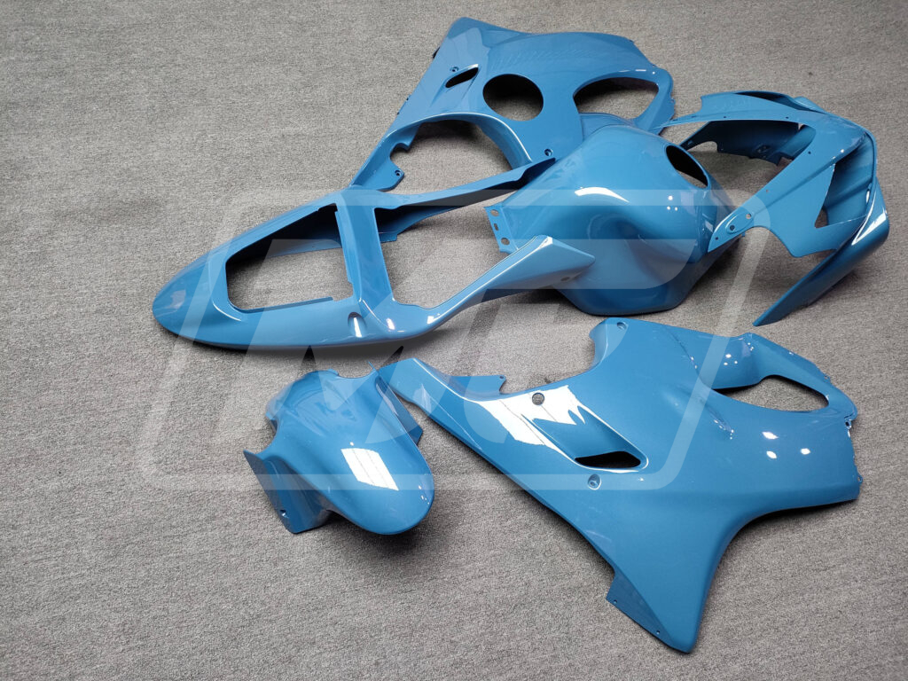 Gloss Pearl Light Blue ABS fairings for Honda CBR600 F4i 2001 - 2003 - premium OEM fit kit by Monster Fairings