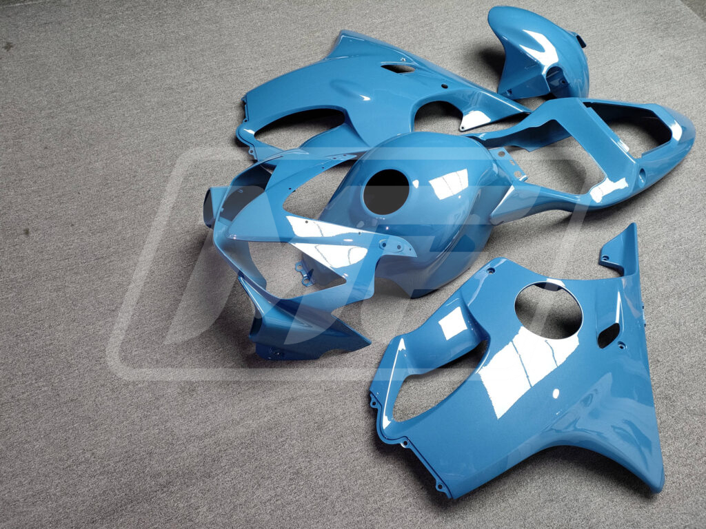 2001 - 2003 Honda CBR600 F4i Gloss Pearl Light Blue fairing set - ABS injection, custom painted by Monster Fairings