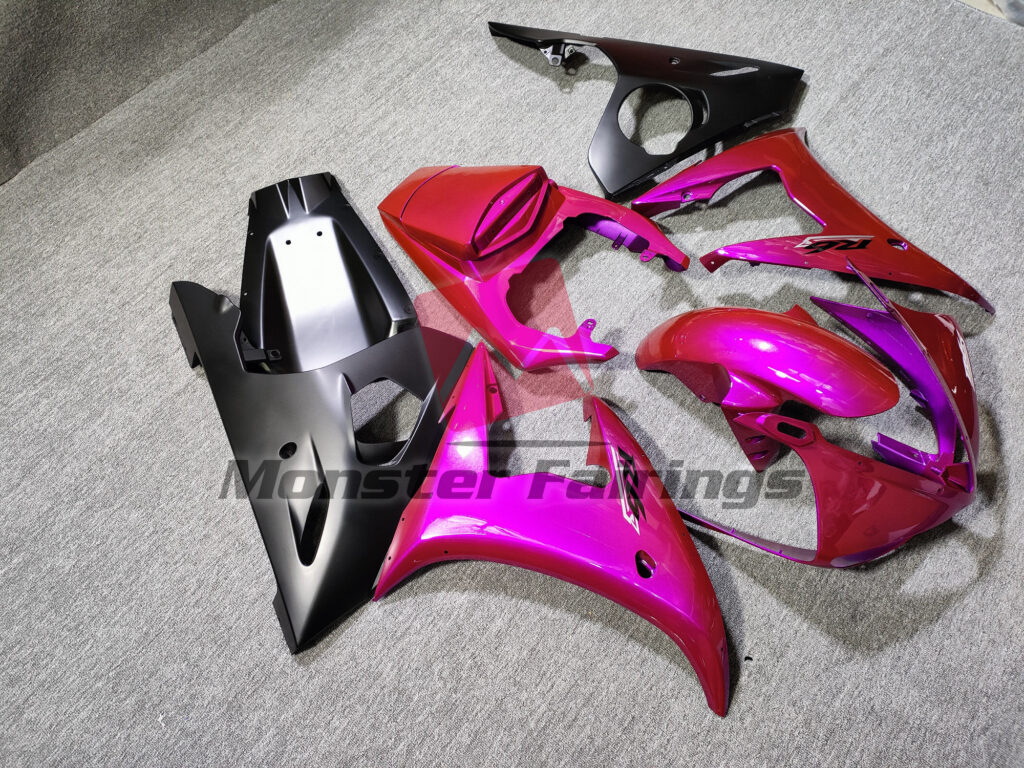 Gloss Dark Pink ABS fairings for Yamaha R6 2005 - premium OEM fit kit by Monster Fairings