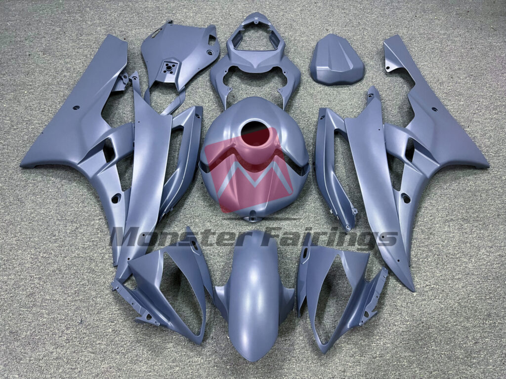 Yamaha R6 2006 - 2007 Matte Blue ABS fairings - custom motorcycle bodywork kit by Monster Fairings