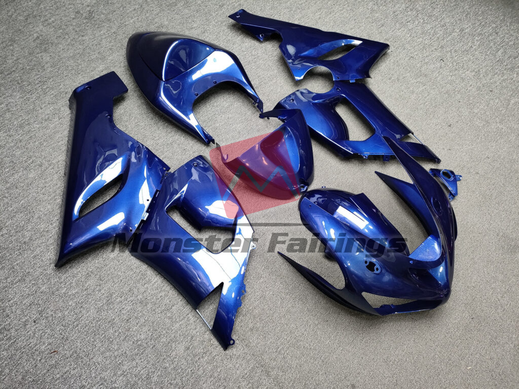 Gloss Blue ABS fairings for Kawasaki ZX6R 2005 - 2006 - premium OEM fit kit by Monster Fairings