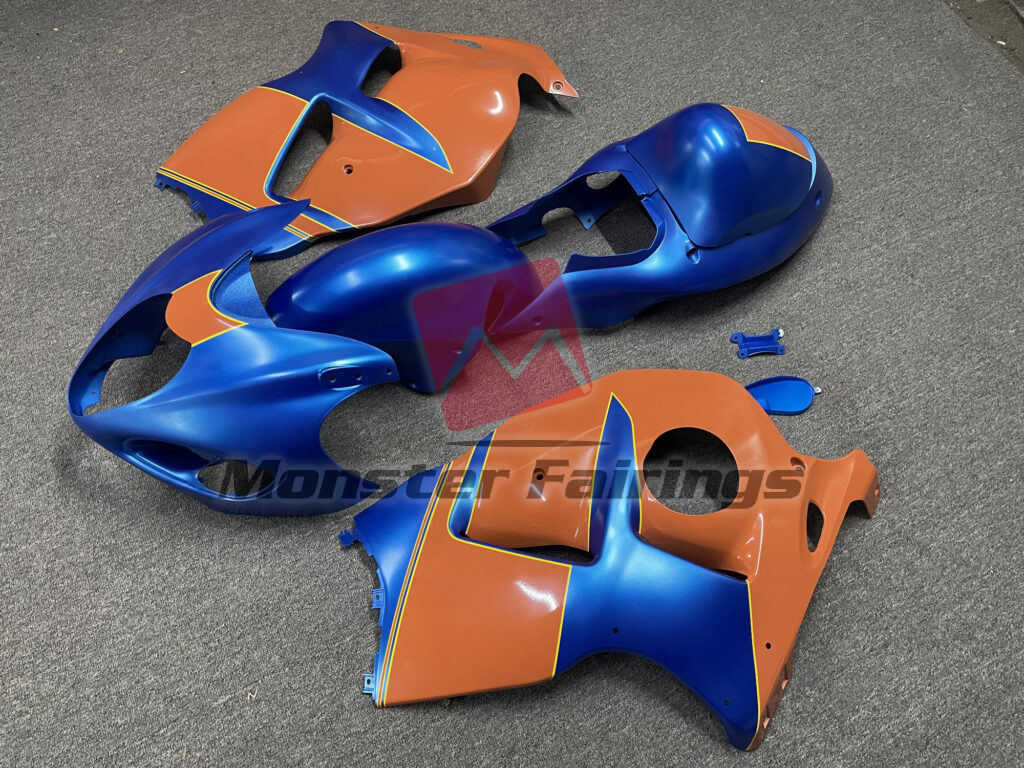 Gloss Blue Desert Orange ABS fairings for Suzuki GSXR 1300 1997 - 2007 - premium OEM fit kit by Monster Fairings