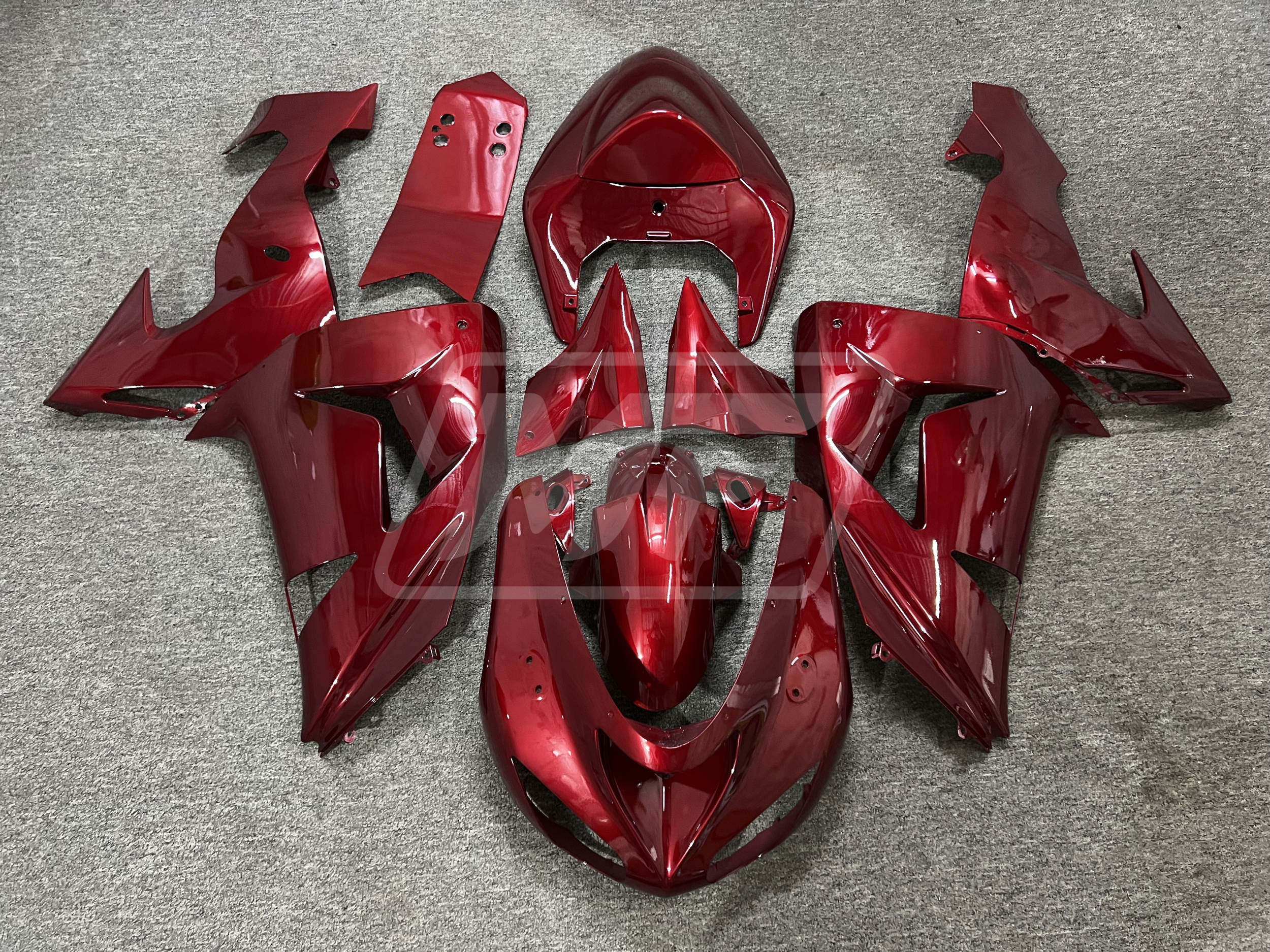 RED アクスタ Kawasaki ZX10R 2006-2007 Candy Red ABS Fairings | Monster