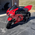 Gloss Red Matte Black ABS fairings for Kawasaki ZX6R 2007 - 2008 - premium OEM fit kit by Monster Fairings