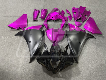 Yamaha R1 2012-2014 Matte Black & Pink ABS Fairings | Monster Fairings