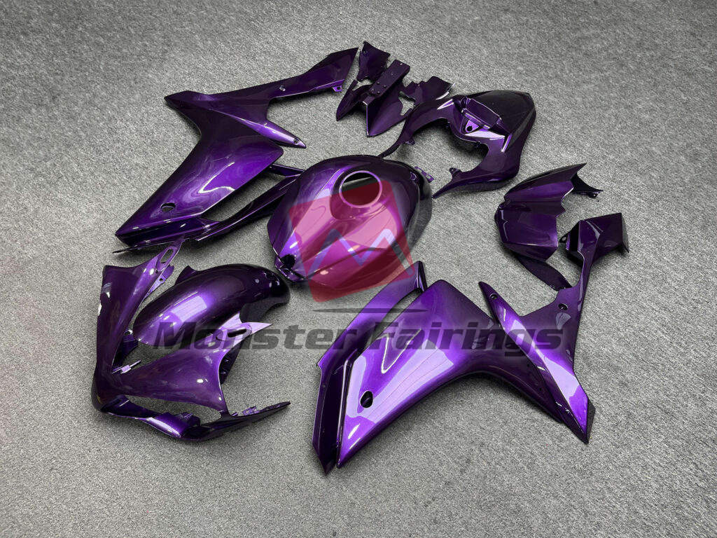 Yamaha R1 custom ABS fairings 2007 - 2008 in Gloss Purple - durable replacement kit, Monster Fairings