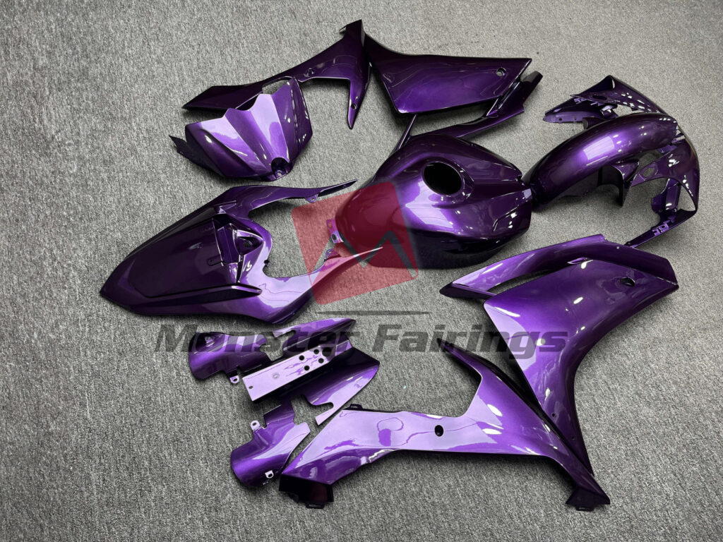2007 - 2008 Yamaha R1 Gloss Purple fairing set - ABS injection, custom painted by Monster Fairings