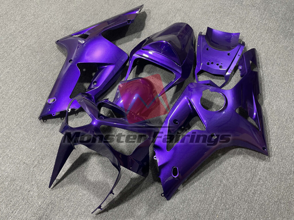 Gloss Purple ABS fairings for Kawasaki ZX6R 2003 - 2004 - premium OEM fit kit by Monster Fairings