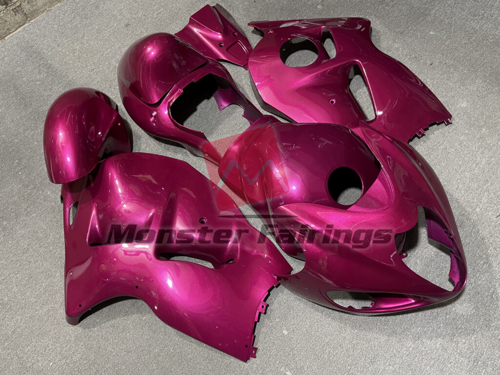 Suzuki GSXR 1300 custom ABS fairings 1997 - 2007 in Gloss Deep Pink - durable replacement kit, Monster Fairings
