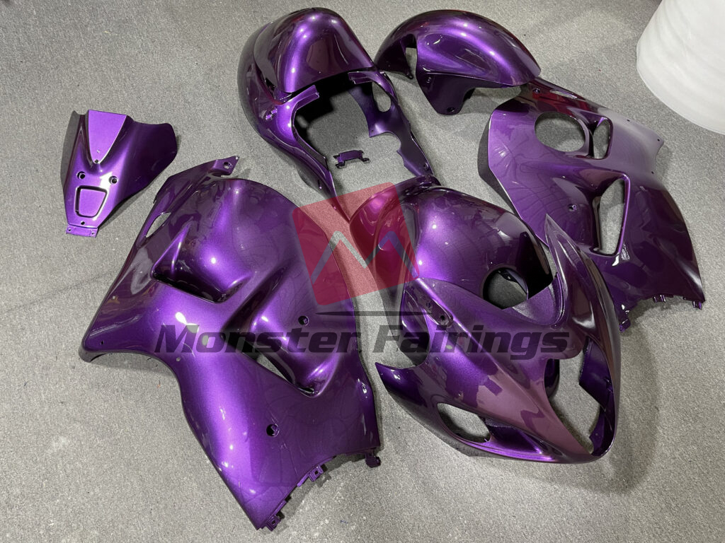 1997 - 2007 Suzuki GSXR 1300 Gloss Purple fairing set - ABS injection, custom painted by Monster Fairings