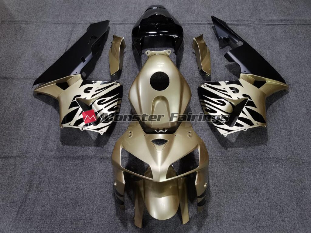 Honda CBR600RR 2005 - 2006 Golden Black ABS fairings - custom motorcycle bodywork kit by Monster Fairings