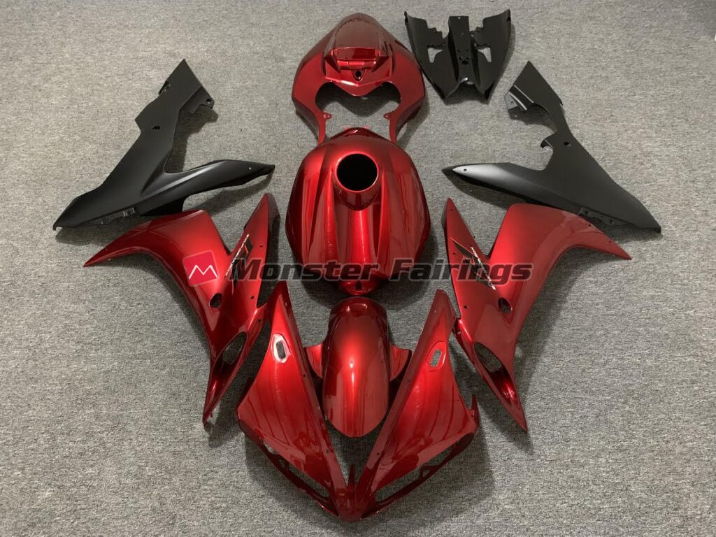 Yamaha R1 2004 - 2006 Candy Red ABS fairings - custom motorcycle bodywork kit by Monster Fairings
