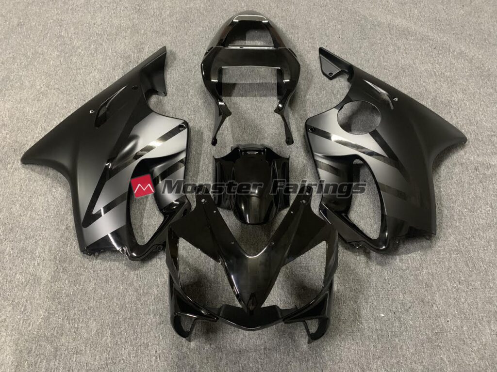 Honda CBR600 F4i 2001 - 2003 Matte & Gloss Black ABS fairings - custom motorcycle bodywork kit by Monster Fairings