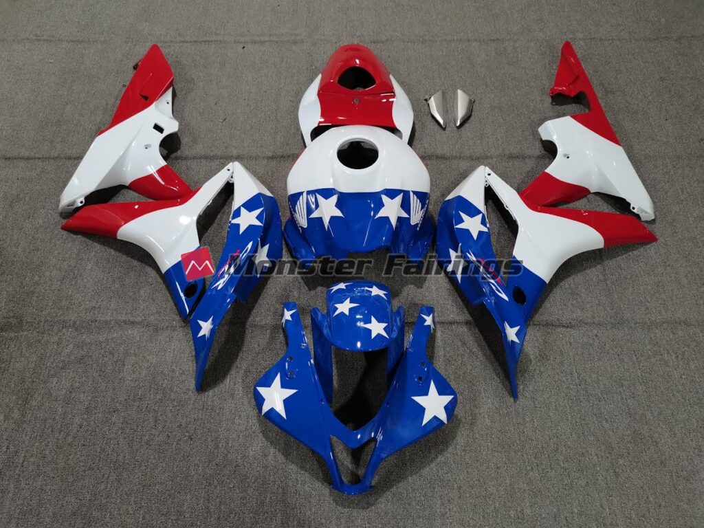 Honda CBR600RR 2007 - 2008 All American ABS fairings - custom motorcycle bodywork kit by Monster Fairings