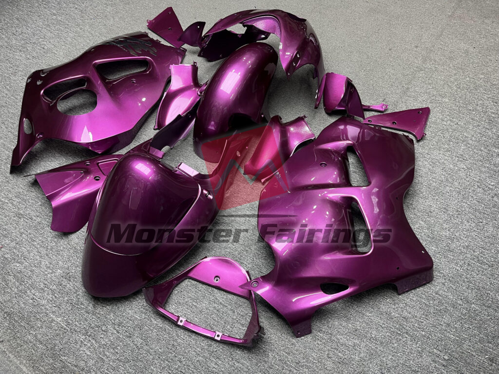 1997 - 2007 Suzuki GSXR 1300 Gloss Magenta fairing set - ABS injection, custom painted by Monster Fairings
