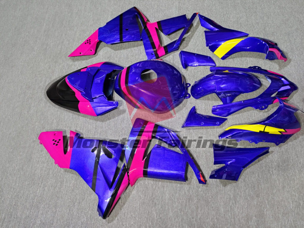 Gloss Purple Pink & Yellow ABS fairings for Kawasaki ZX10R 2004 - 2005 - premium OEM fit kit by Monster Fairings