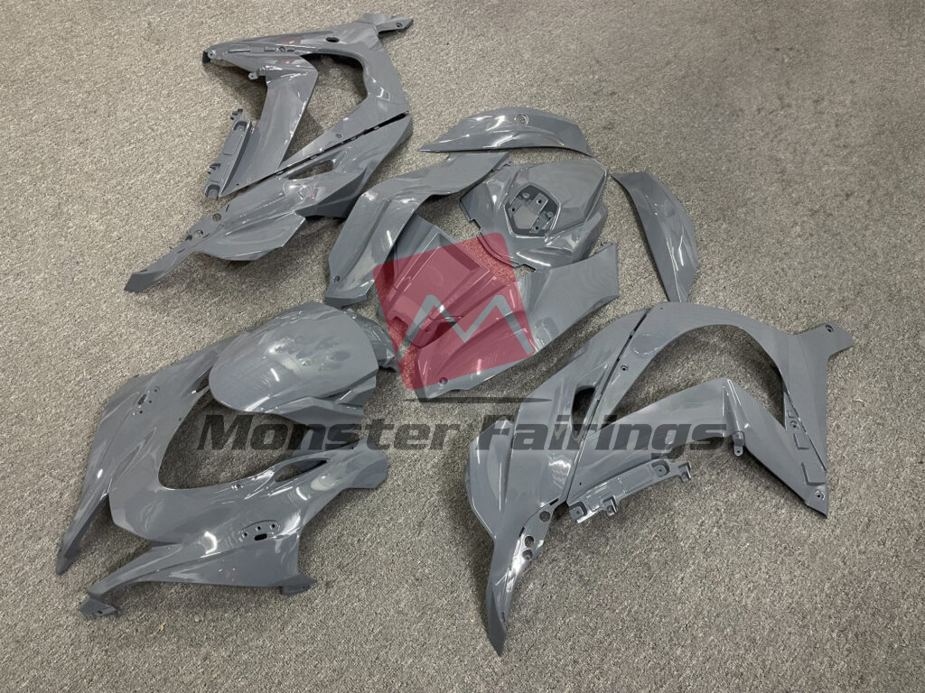 Gloss Nardo Gray ABS fairings for Kawasaki ZX10R 2016 - 2020 - premium OEM fit kit by Monster Fairings