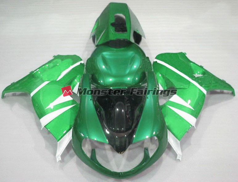 Suzuki TL1000R 1998 - 2003 Gloss Green ABS fairings - custom motorcycle bodywork kit by Monster Fairings