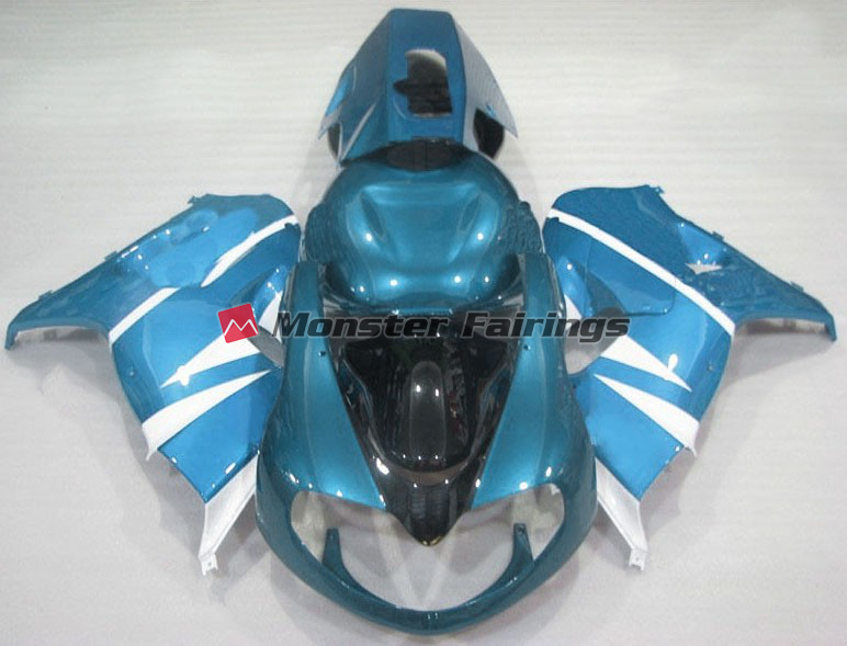 Suzuki TL1000R 1998 - 2003 Gloss Light Blue ABS fairings - custom motorcycle bodywork kit by Monster Fairings
