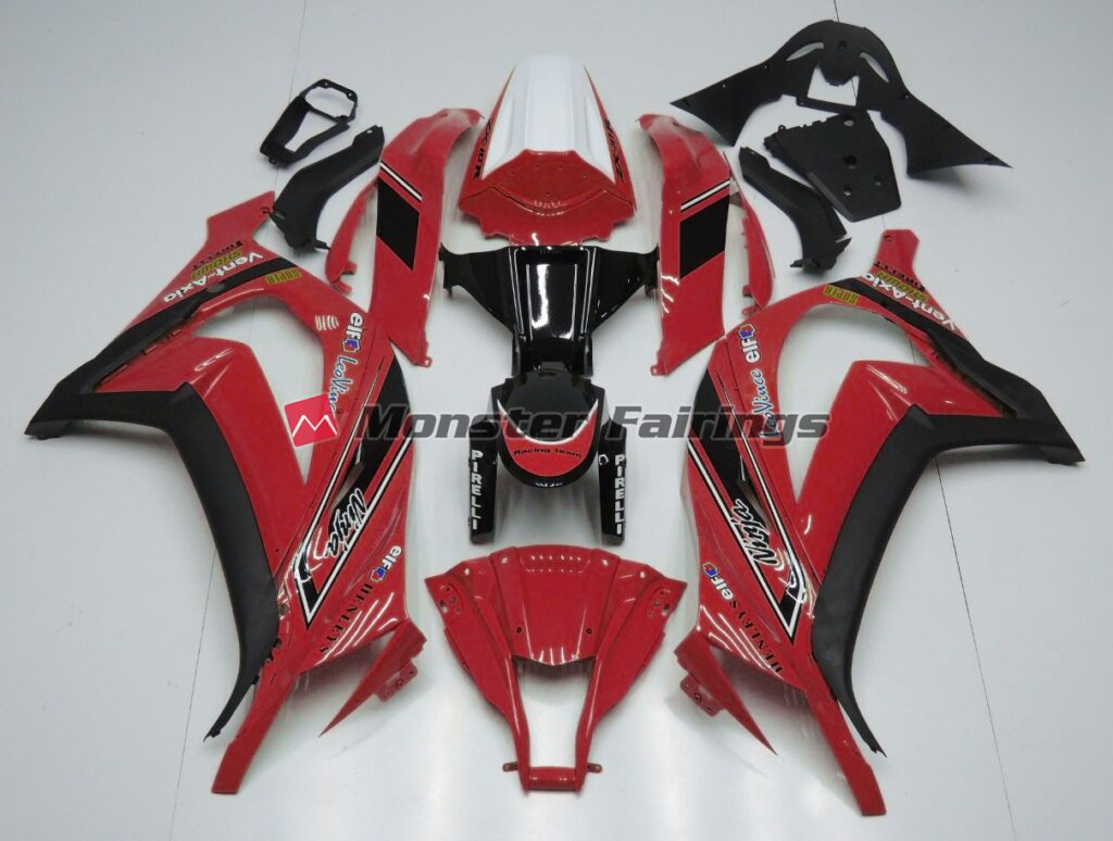 Kawasaki ZX10R 2011 - 2015 OEM Style Red ABS fairings - custom motorcycle bodywork kit by Monster Fairings