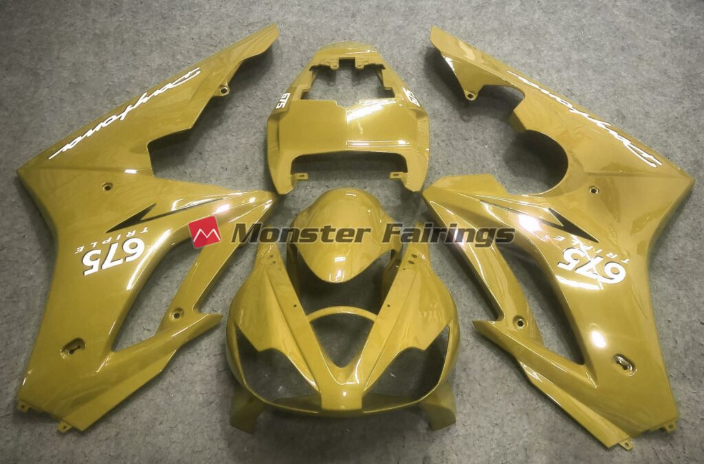 Triumph Daytona 675 2006 - 2008 Gold ABS fairings - custom motorcycle bodywork kit by Monster Fairings