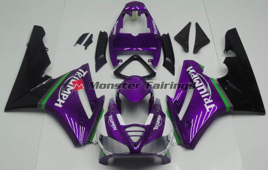 Triumph Daytona 675 2009 - 2012 Gloss Purple ABS fairings - custom motorcycle bodywork kit by Monster Fairings
