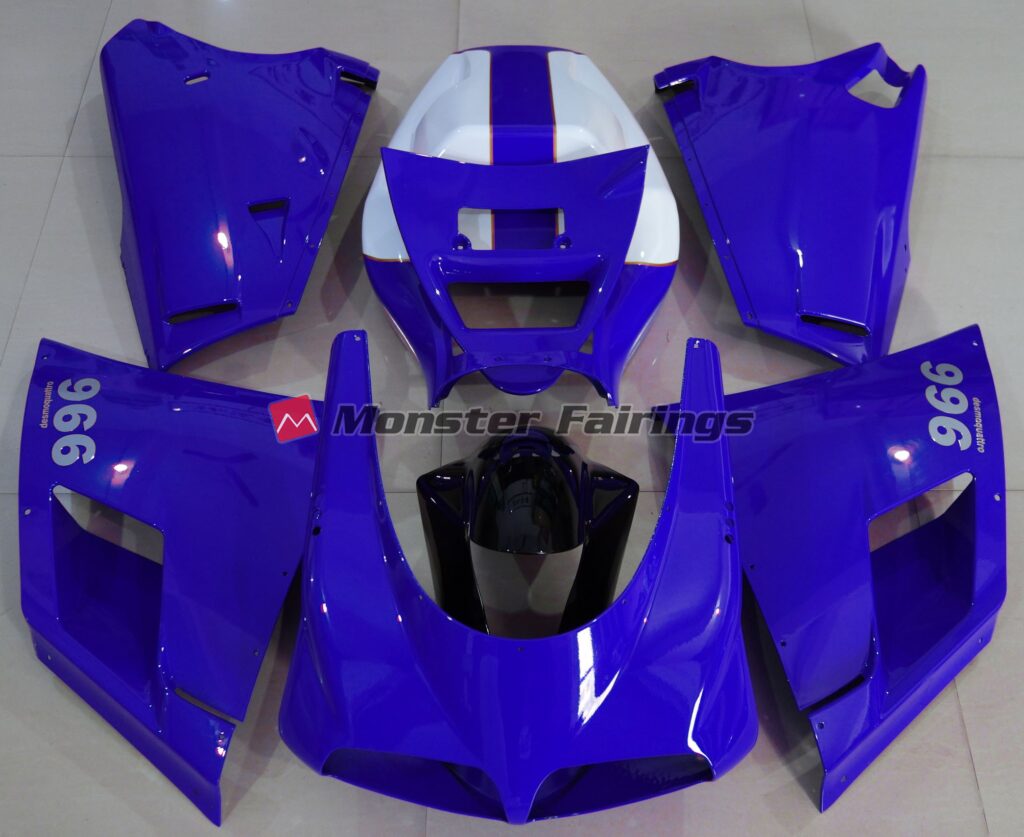Ducati 996 748 916 998 Gloss Blue ABS fairings - custom motorcycle bodywork kit by Monster Fairings