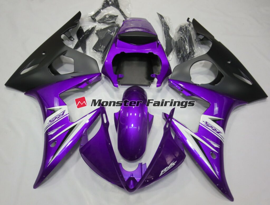 Yamaha R6 2005 Purple White ABS Fairings | Monster Fairings