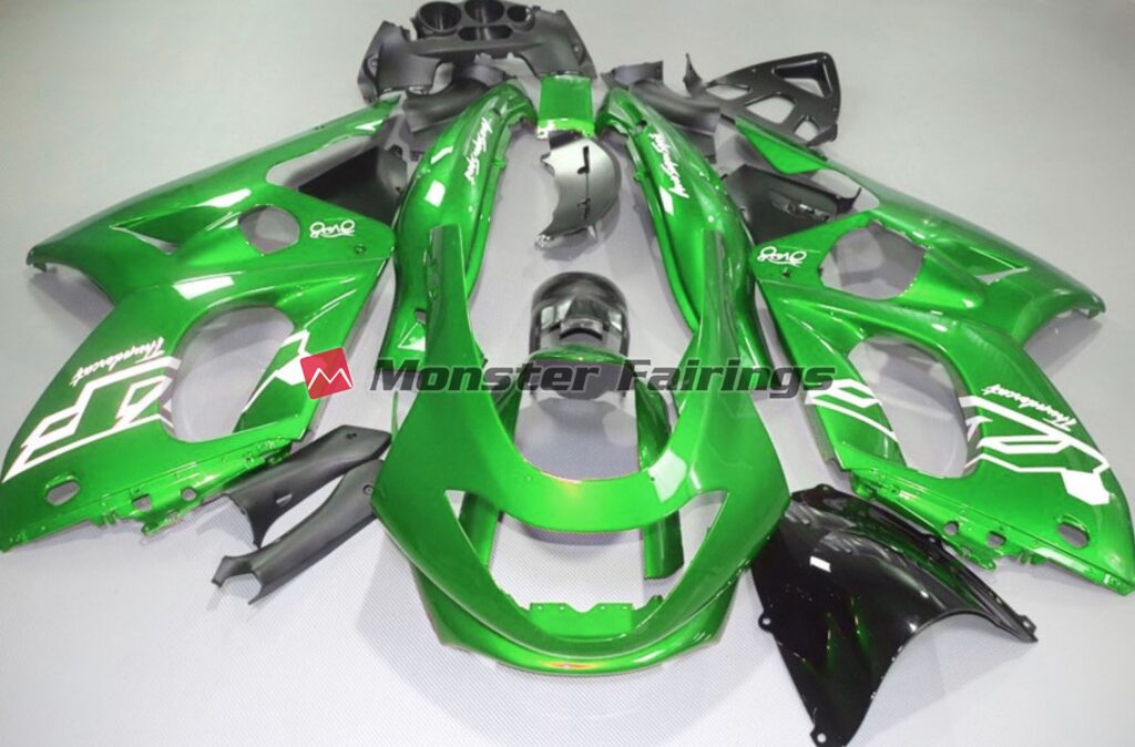 Yamaha YZF600 1998 - 2007 Gloss Green ABS fairings - custom motorcycle bodywork kit by Monster Fairings