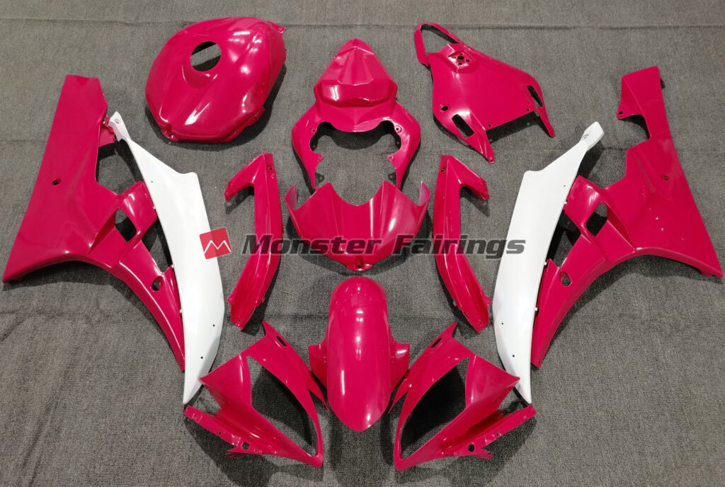 Yamaha R6 2006 - 2007 Pearl Red ABS fairings - custom motorcycle bodywork kit by Monster Fairings