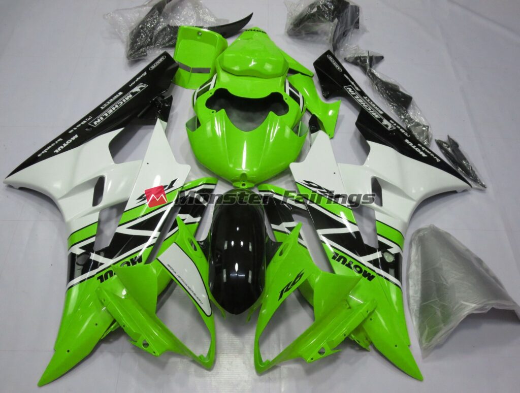 Yamaha R6 2006 - 2007 Green OEM Style ABS fairings - custom motorcycle bodywork kit by Monster Fairings
