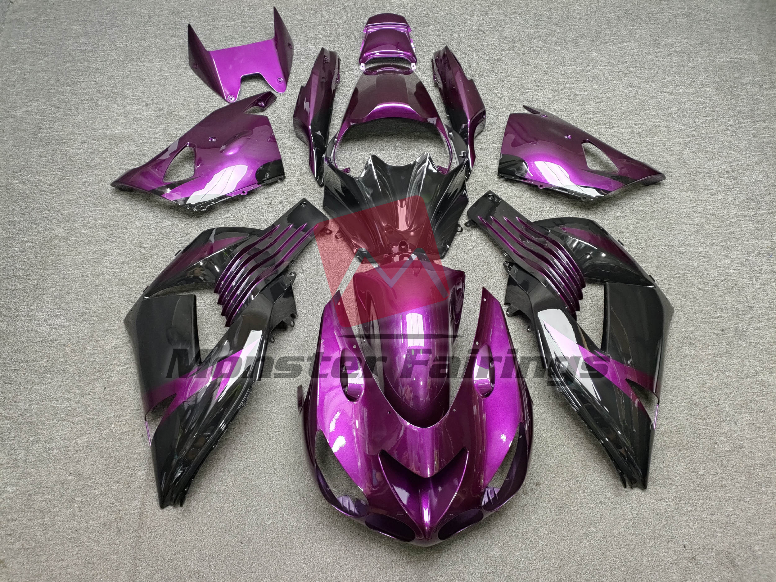 Gloss Purple - ZX14R 06-11 - Monster Fairings