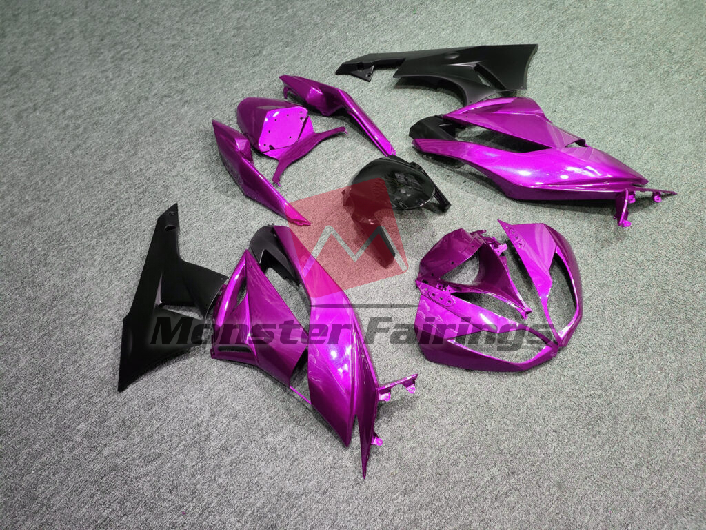 Gloss Vibrant Pink ABS fairings for Kawasaki ZX6R 2009 - 2012 - premium OEM fit kit by Monster Fairings