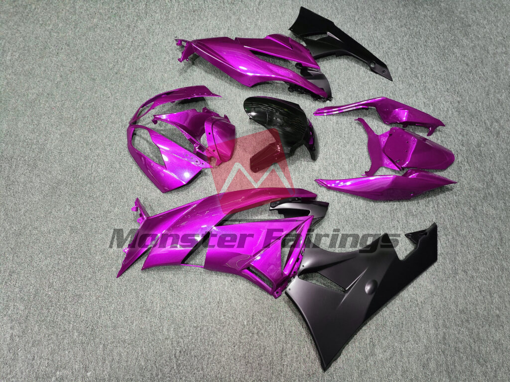 Kawasaki ZX6R custom ABS fairings 2009 - 2012 in Gloss Vibrant Pink - durable replacement kit, Monster Fairings